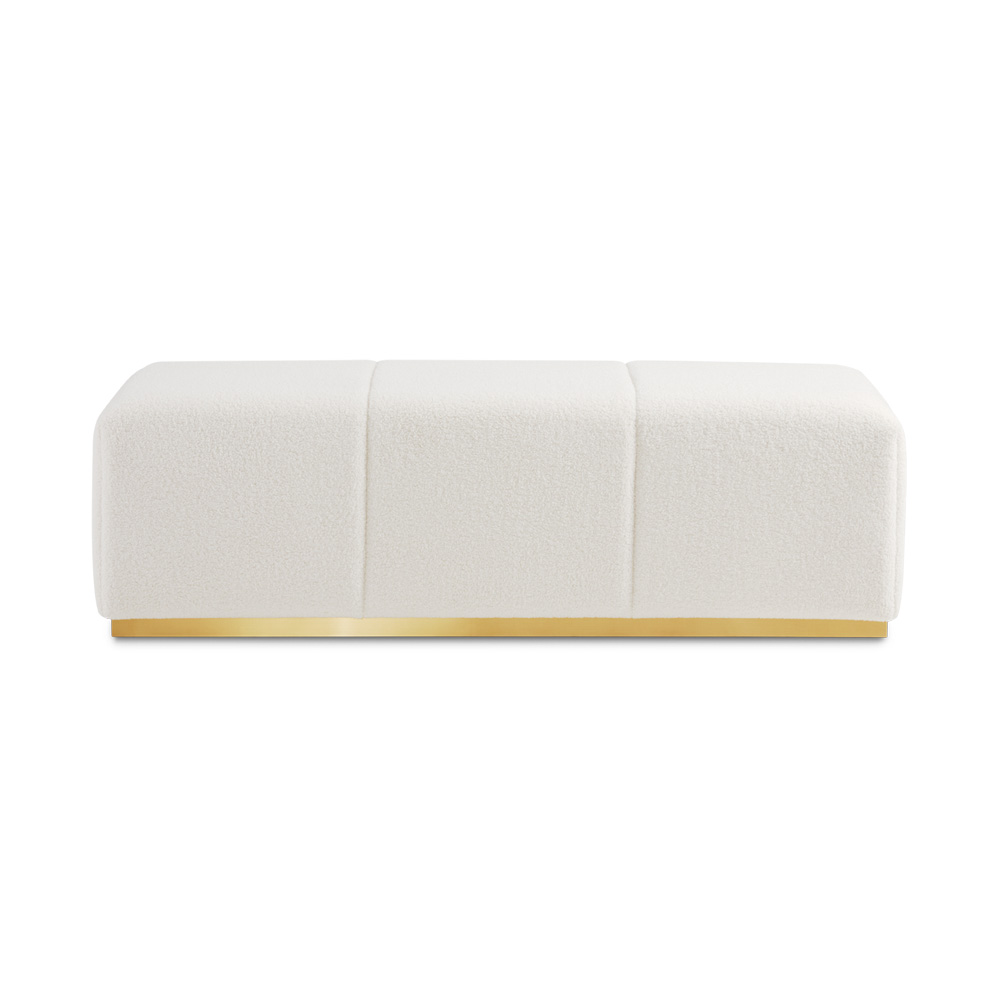 Nelly Gold Bench: Boucle Fur